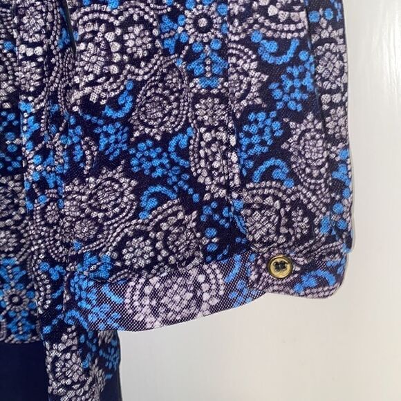 The Limited mosaic print notch neck top - Picture 5 of 8